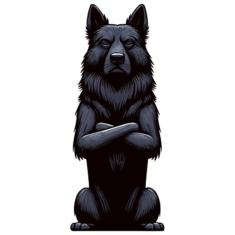 Schwarzer Schäferhund Schäferhundbesitzer