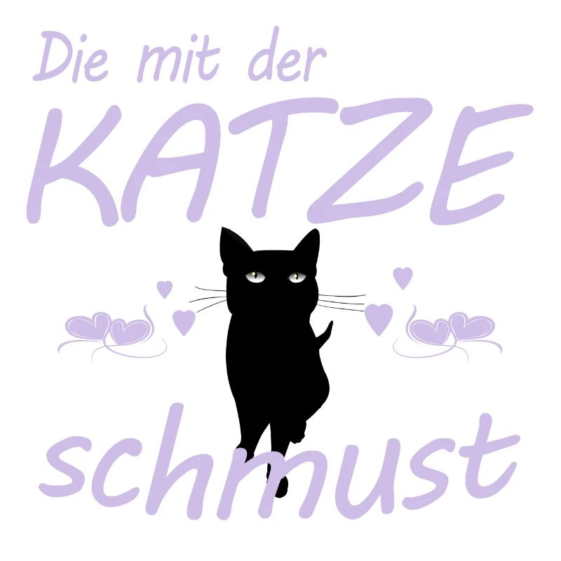 Die mit der Katze schmust Geschenk