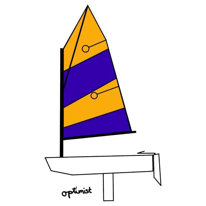 Optimist Sailboat Variant 1
