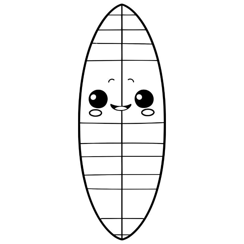 Surfbrett Comic Look