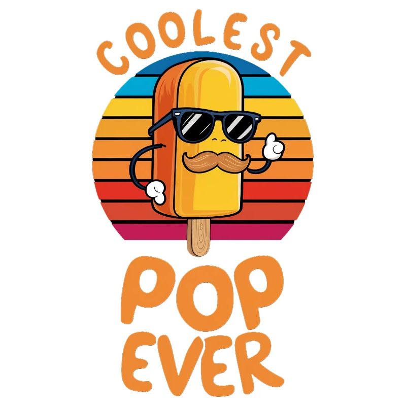 Pop le plus cool de tous les temps Papa popsicle amusant
