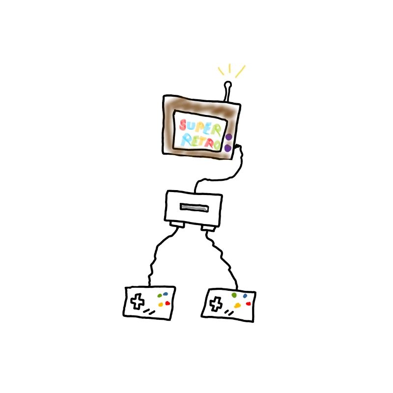 SUPER RETRO Design Game Console Reminder