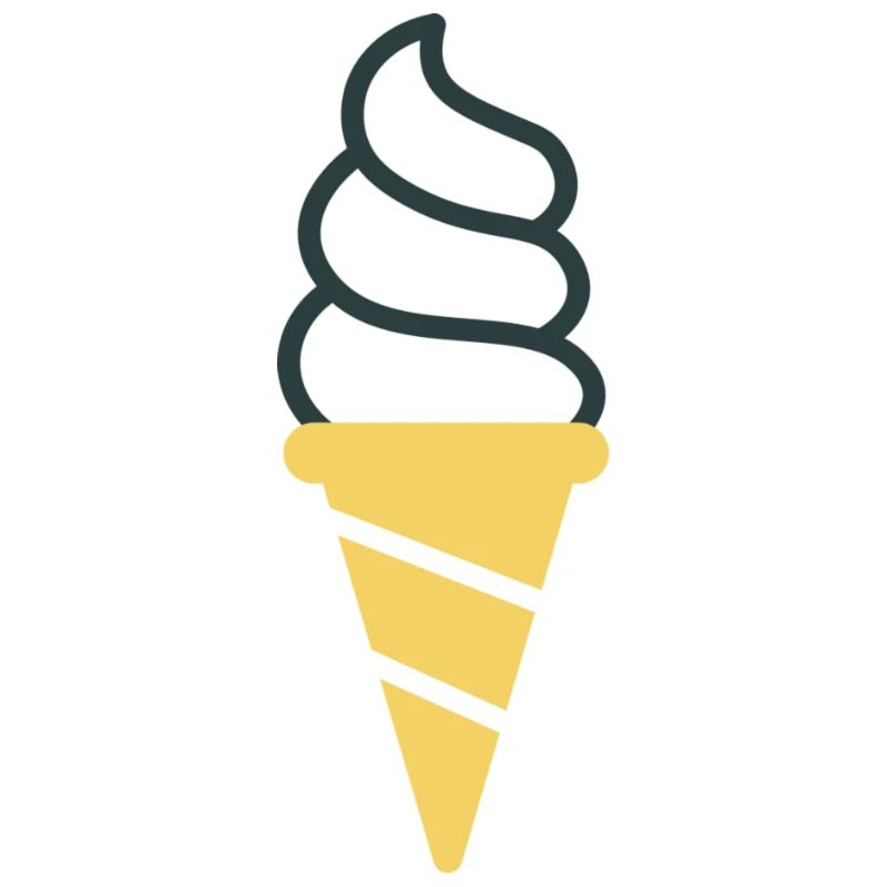 Macaroni - cornet de crème glacée