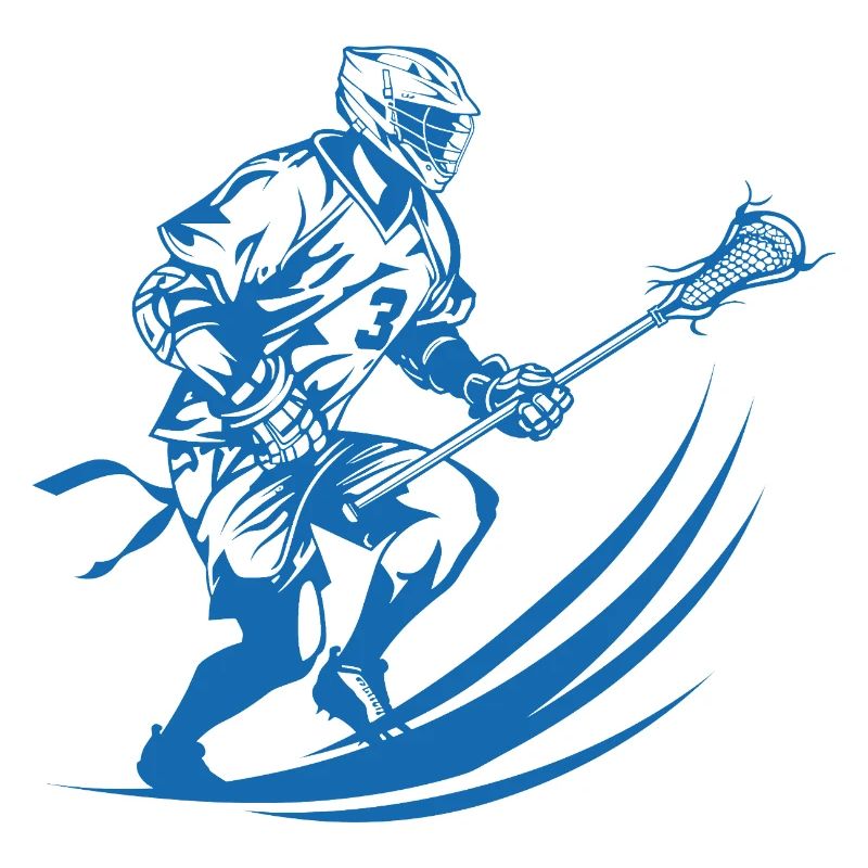 Lacrosse Player Graphics