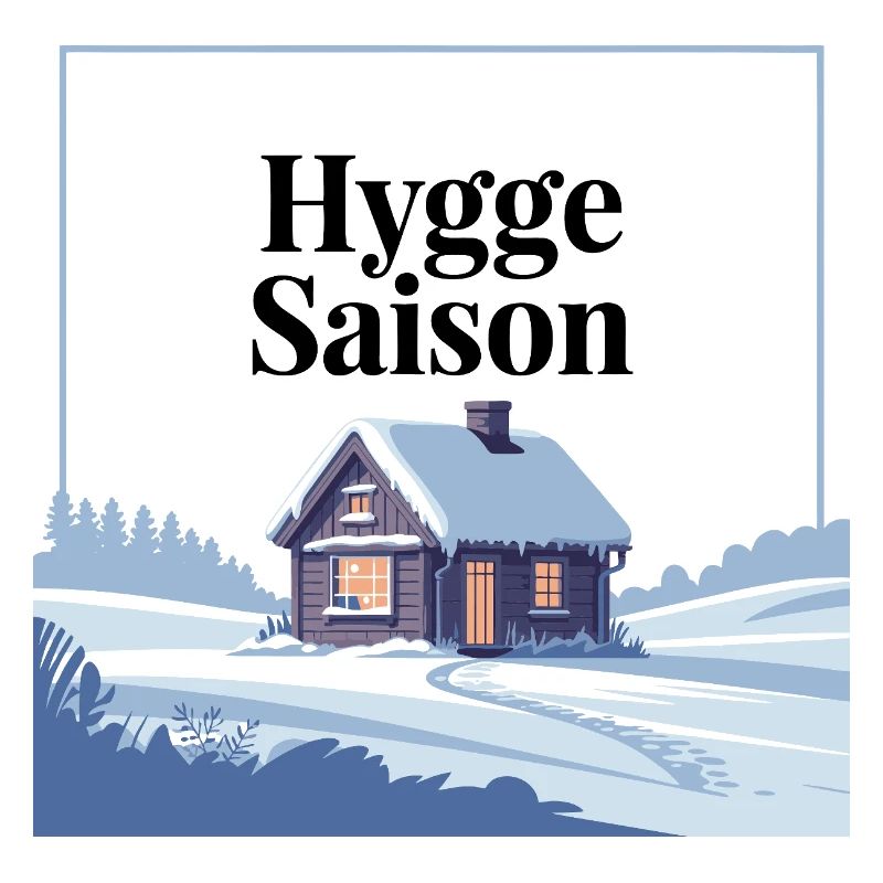 Conception de cabine d’hiver Hygge Saison cosy