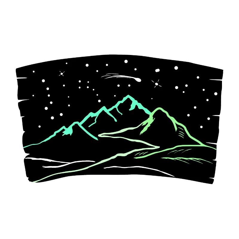 mountain magic, mountains under night sky, hiking, mountain