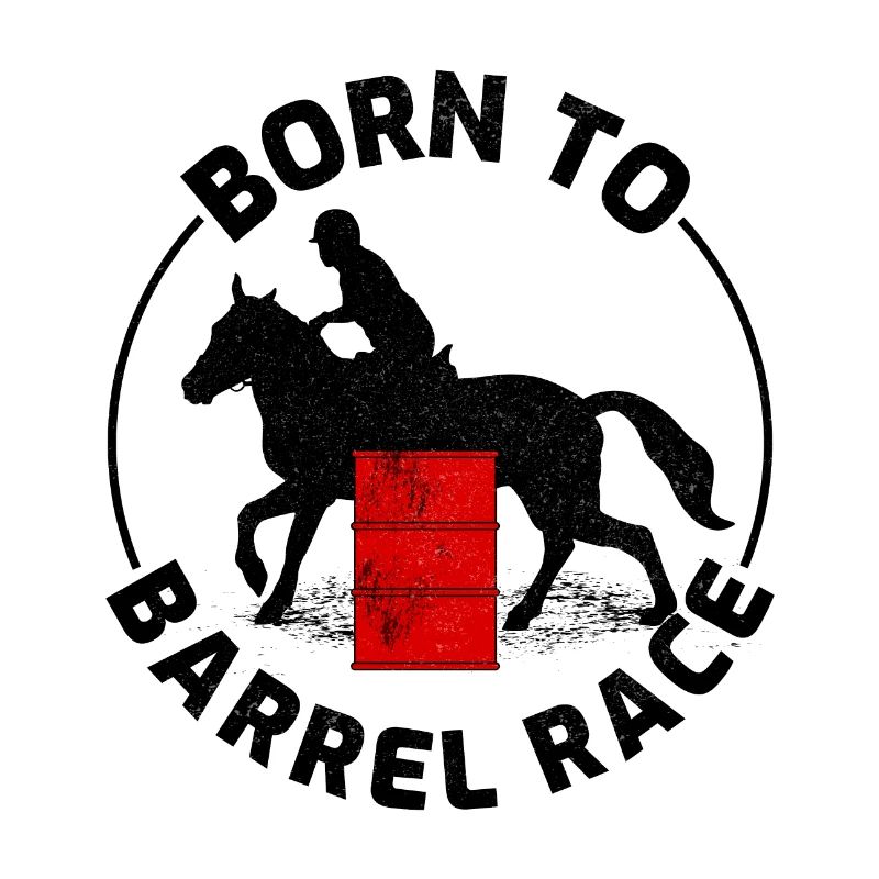 Barrel Racer Équitation Course Rodéo Drôle