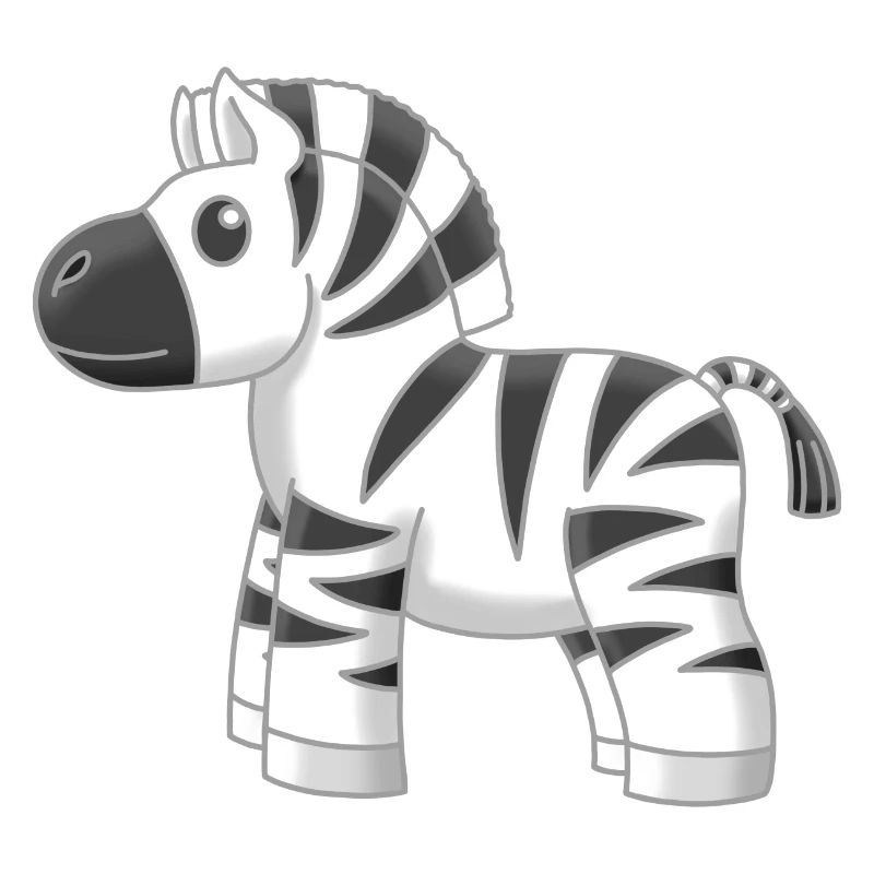 Süßes kleines Zebra