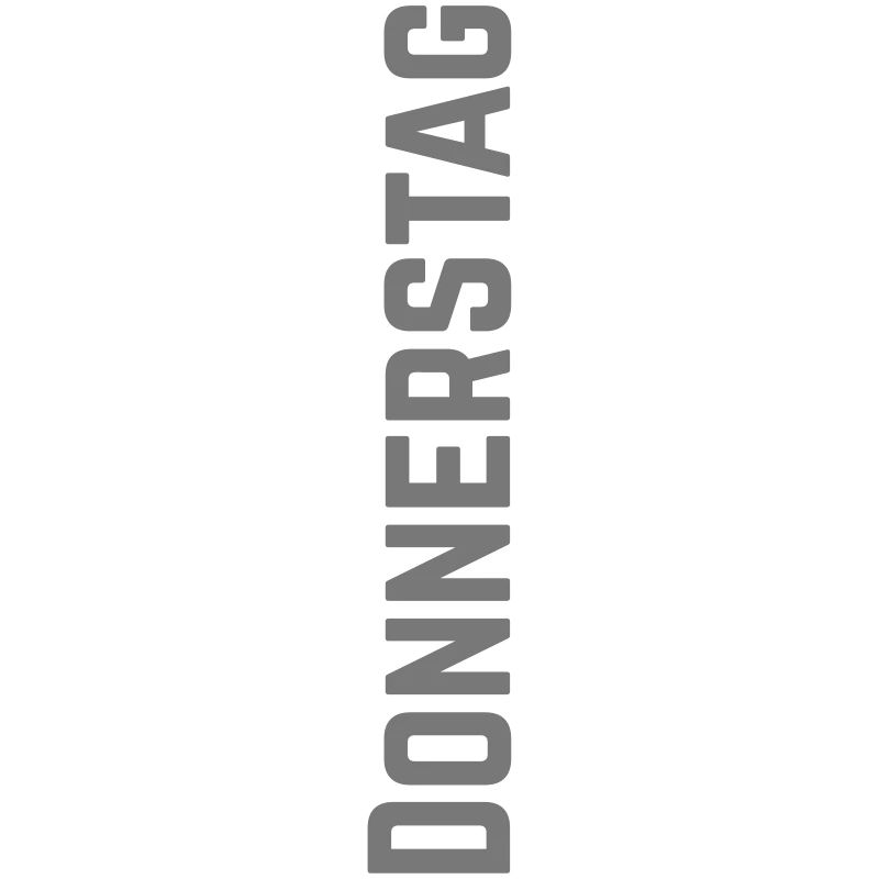 Giovedi giorno della settimana come testo