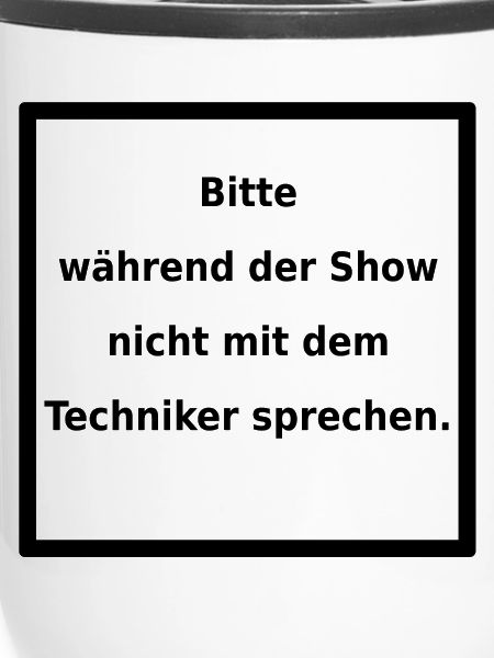 Warnhinweis: Techniker. (black)