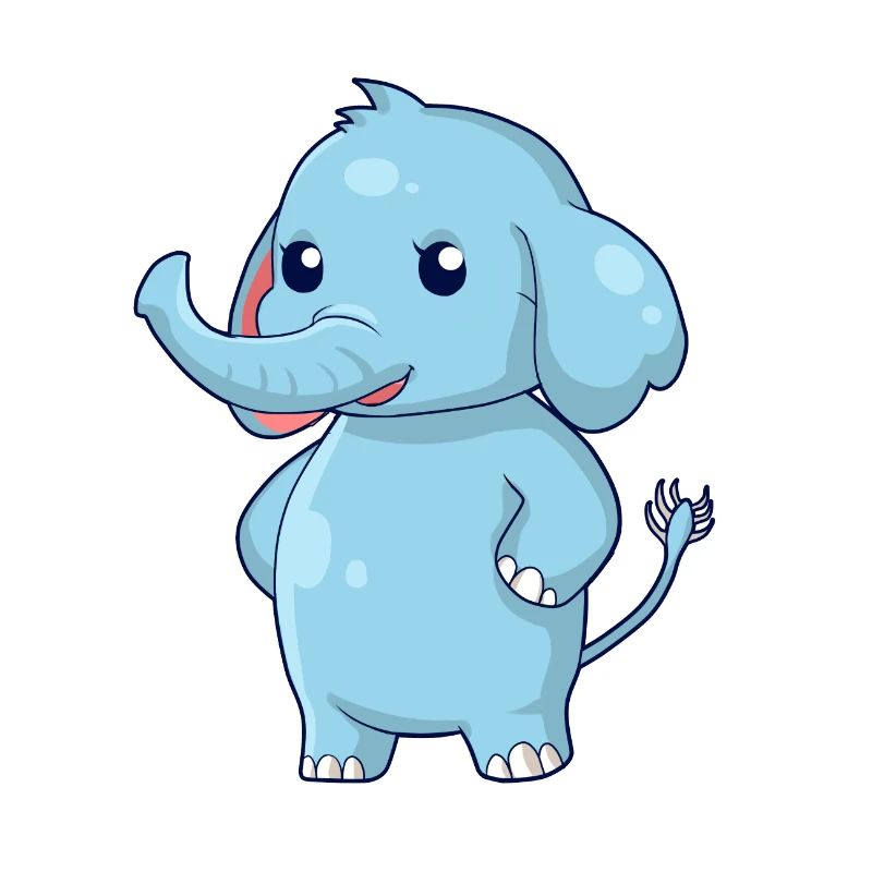 Stehender Elefant