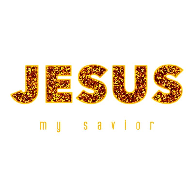 Jesus My Savior | Glitzer Gold