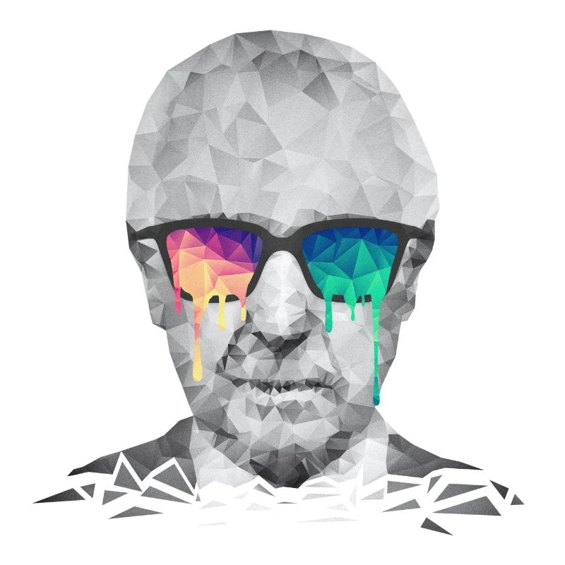 Albert Hofmann - Psychedelic Polygon Portrait