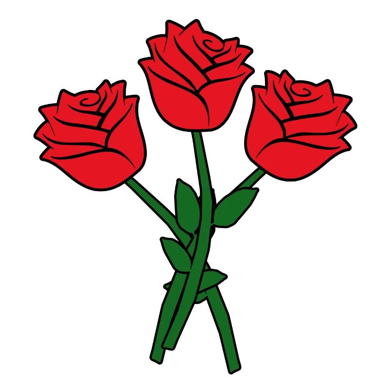 Fleurs roses rouges