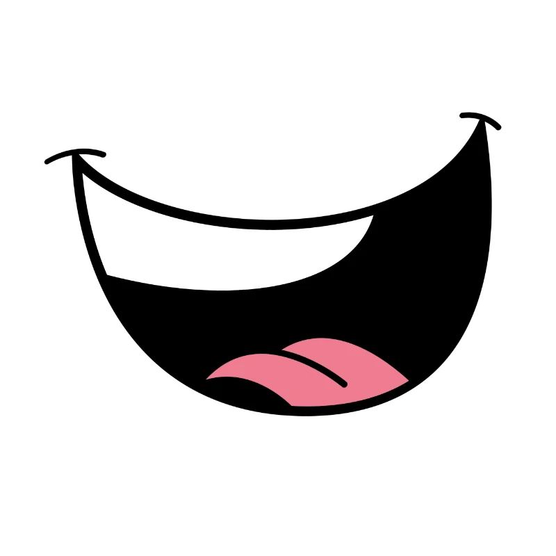 Lèvres et Œil Minimaliste Noir