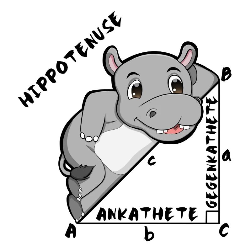 Hippotenuse Cool Fun Shirt Pythagoras Math Lovers