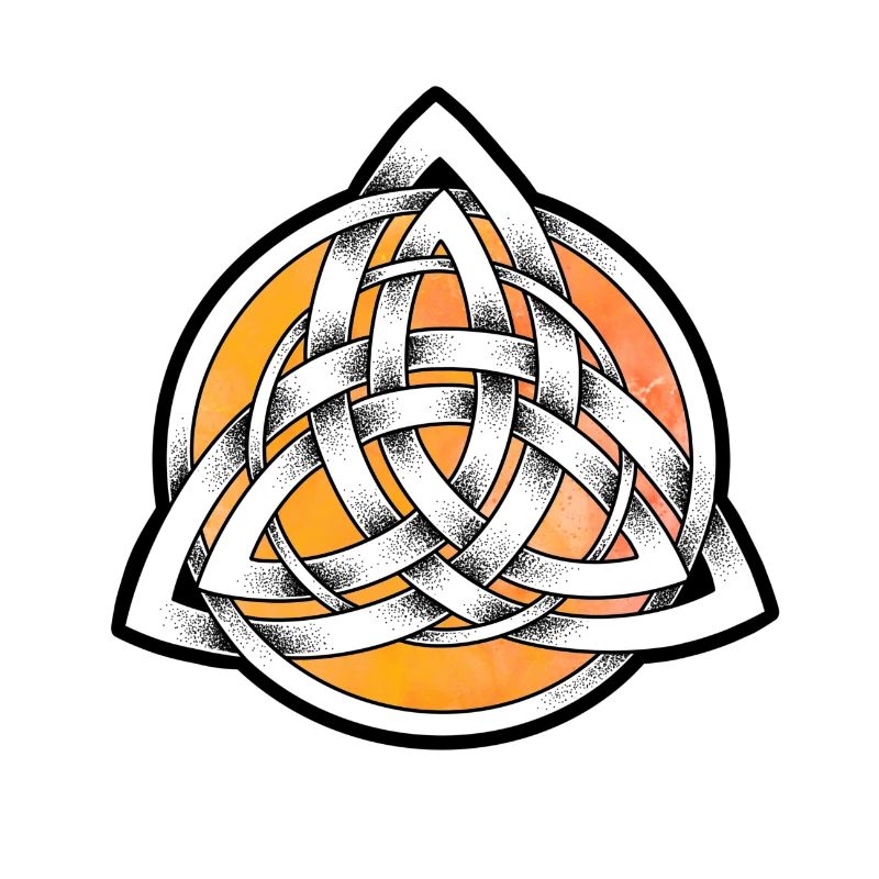 Triquetra dotwork