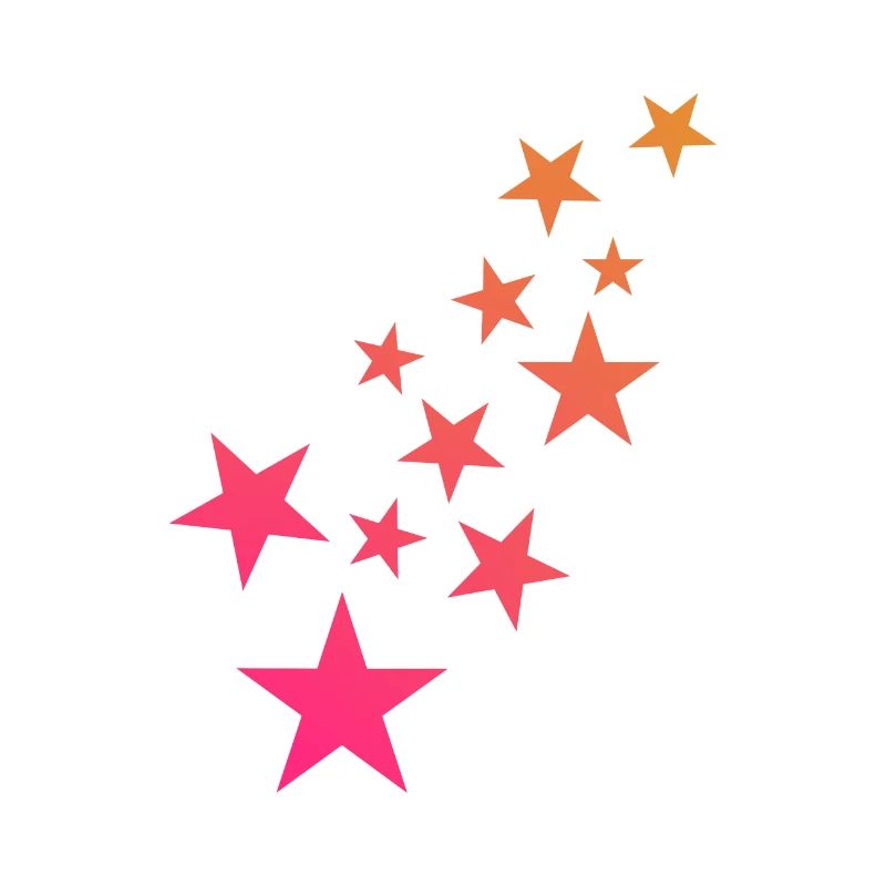 Star asterisk pattern decoration