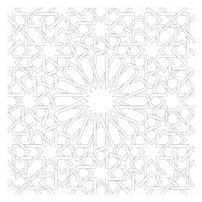 pattern maroc black and white