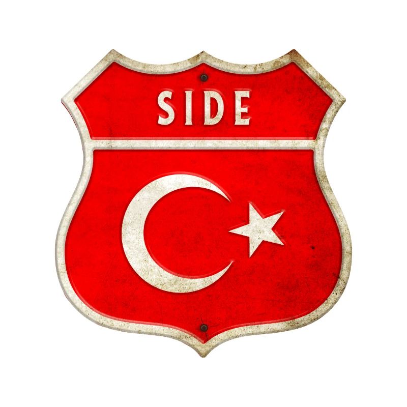 Side Türkei Flaggen Wappen