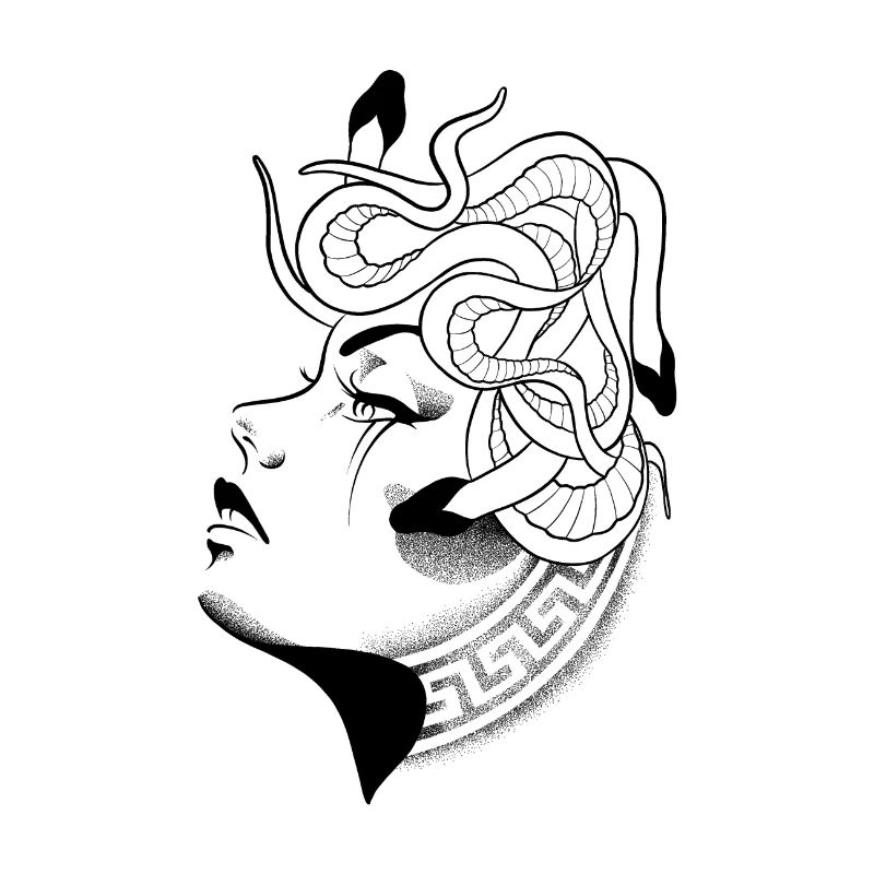 Medusa dotwork