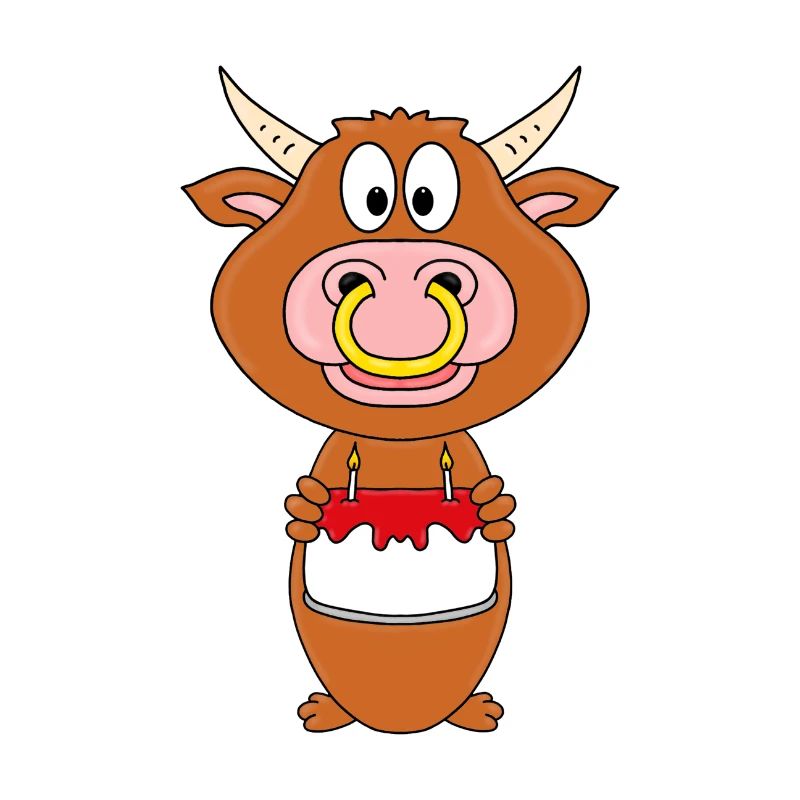 BULLE - RIND - STIER - KUH - GEBURTSTAG - TIER