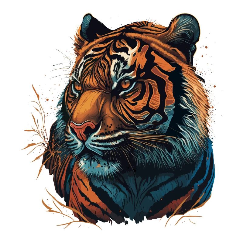 Kunstwerk eines Tigers
