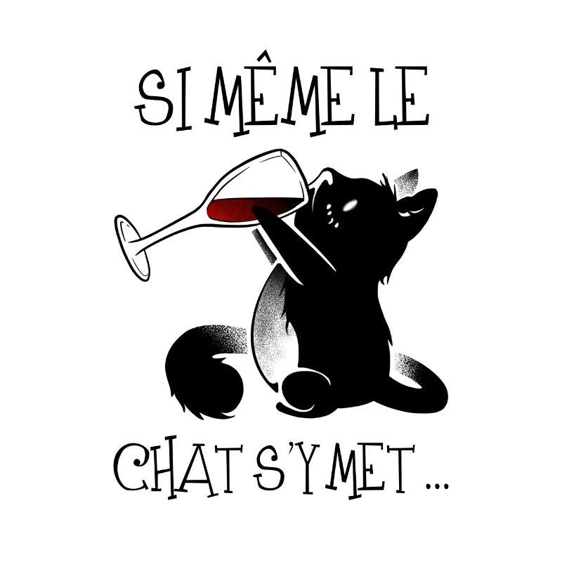 Chat qui picole ..