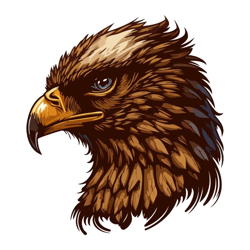 Illustration de bande dessinée Imperial Eagle Head