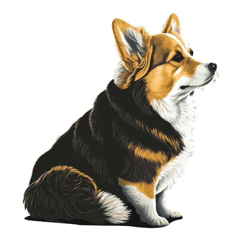 Trauriger Corgi