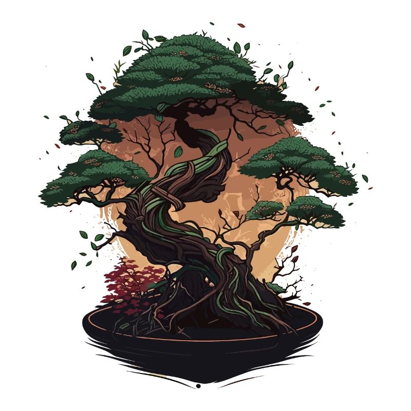 Winziger Bonsai-Baum