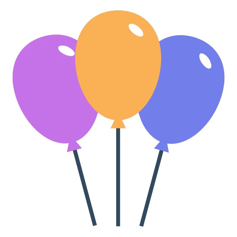 Farbige Luftballons