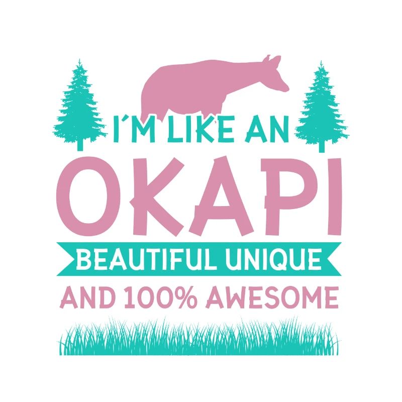 Okapi Wildgiraffen Design
