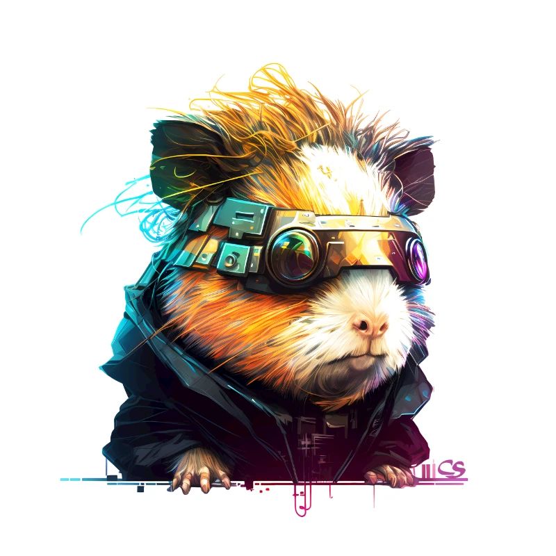 Cochon d'inde, animal de la collection Cyber Squad