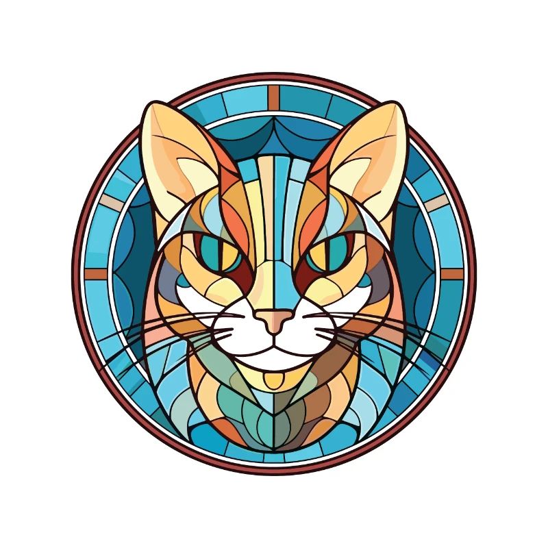 Égée Cat Breed Illustration à l’aquarelle colorée