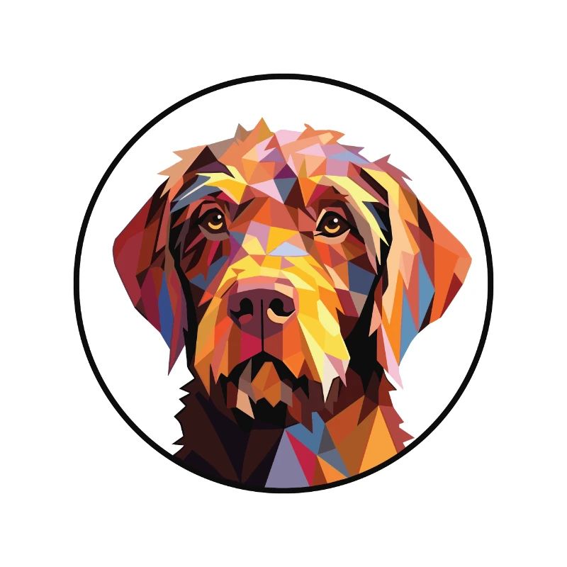 Wirehaired Pointing Griffon Dog Breed Watercolor