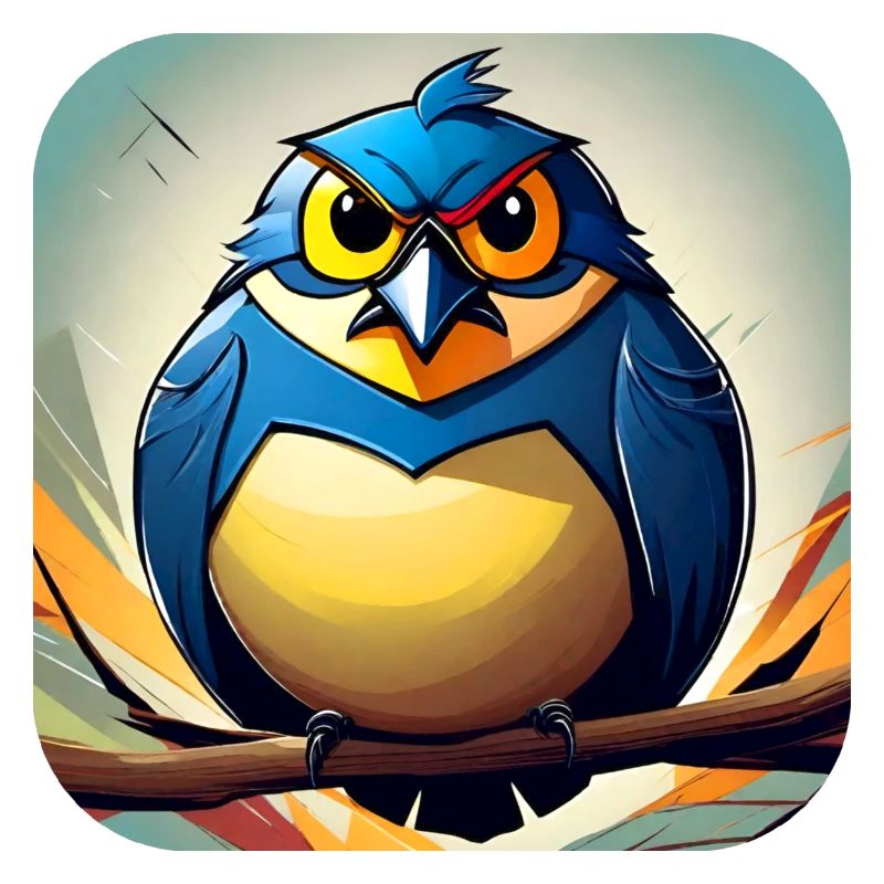 Dicker kleiner Vogel