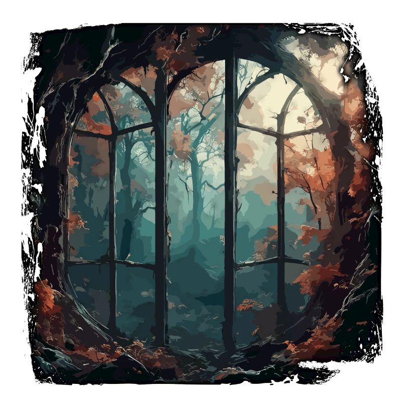 Window in the Forest / Trees / View / Wilderness