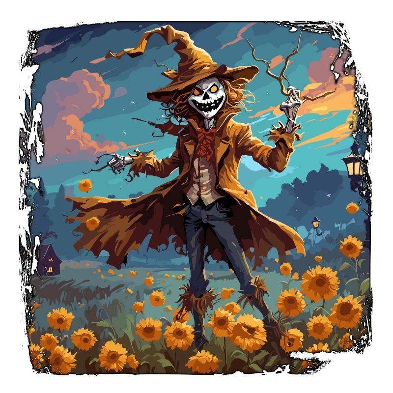 Vogelscheuche / Erntehelfer / Maisfeld / Feld