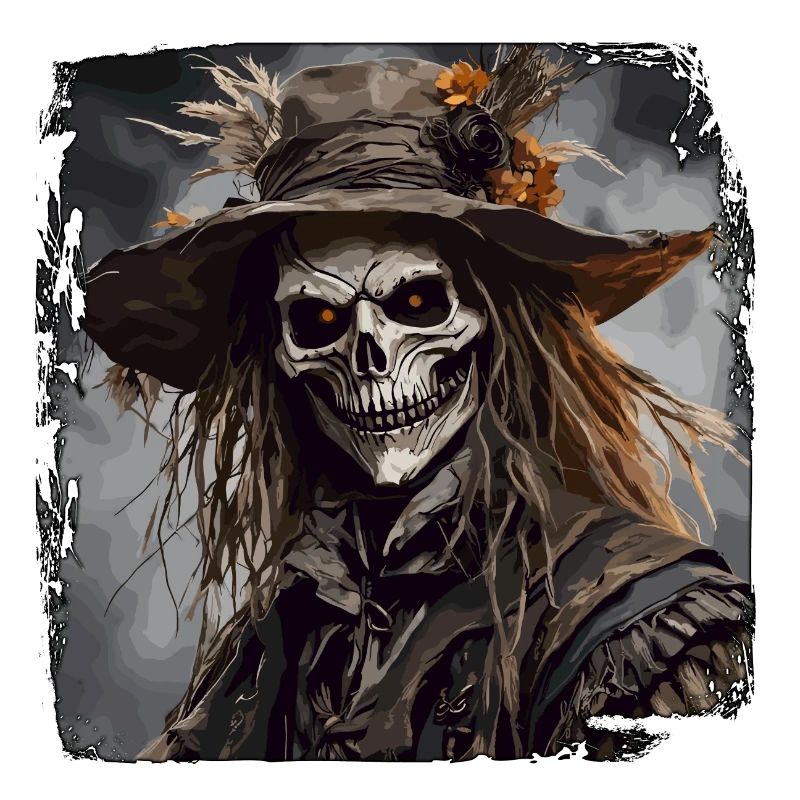 Vogelscheuche / Erntehelfer / Maisfeld / Feld