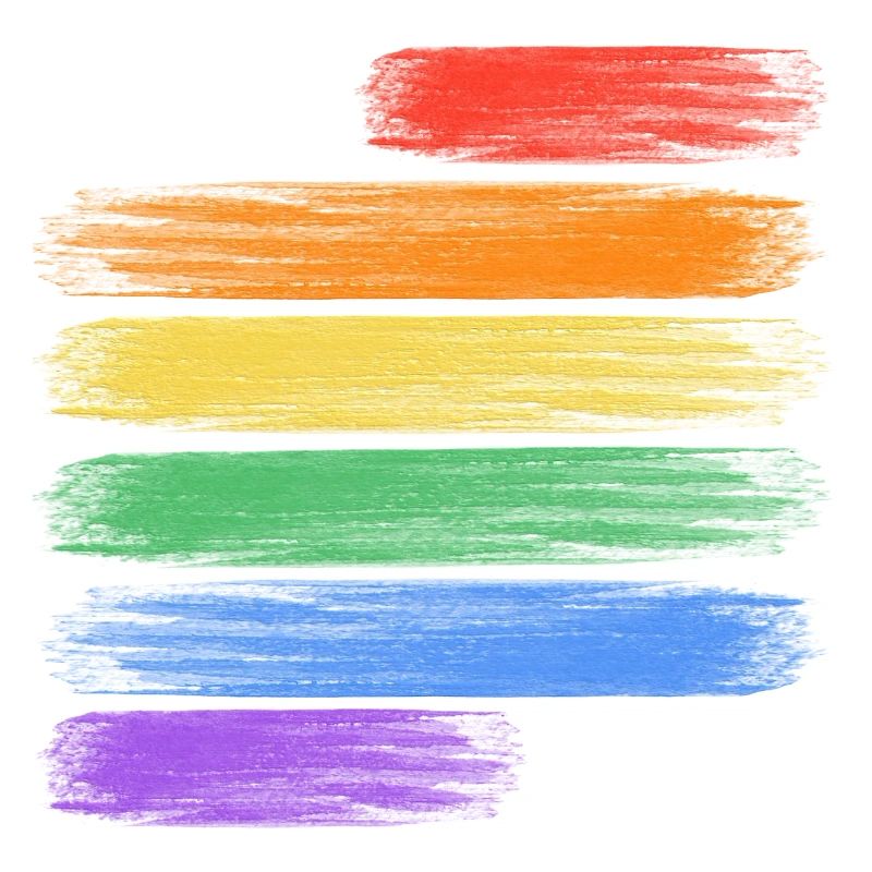 Liebe gewinnt Regenbogenstreifen