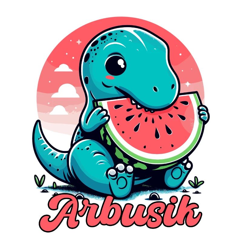 Mignon T-Rex Pastèque Arbusik Cadeau