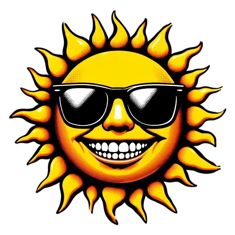Sonne mit Sonnenbrille