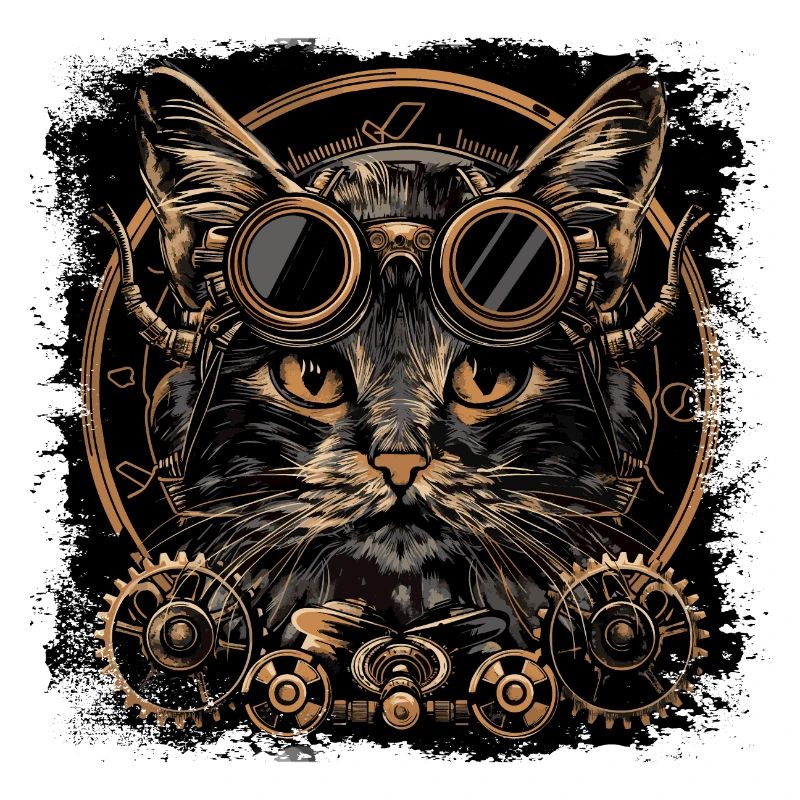 Steampunk Katze