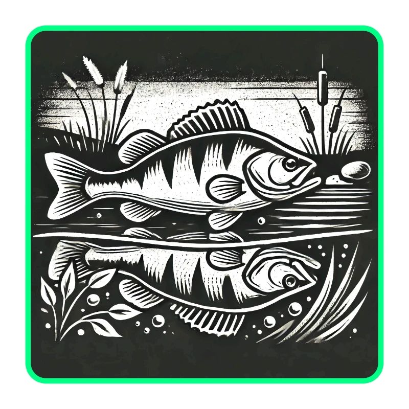 Barsch Raubfisch Design