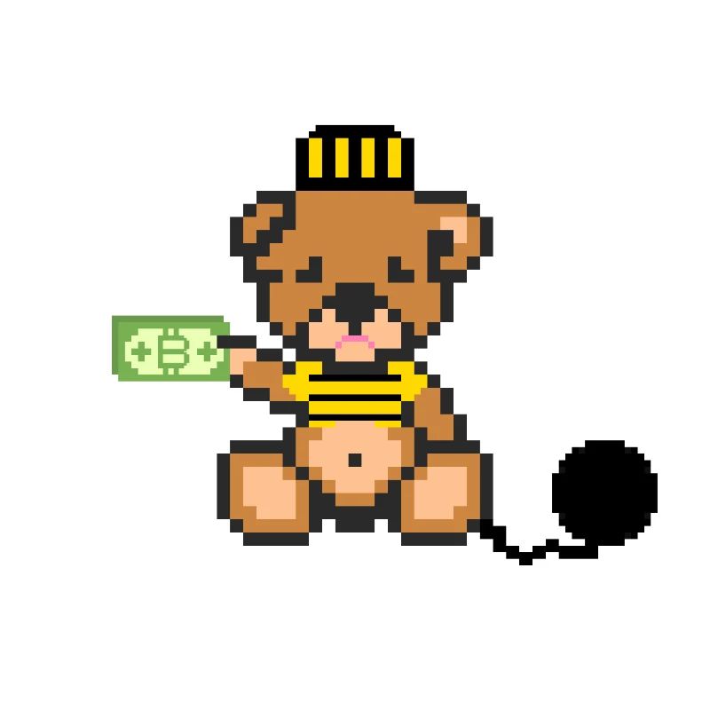 Pixel Bär Gefangener