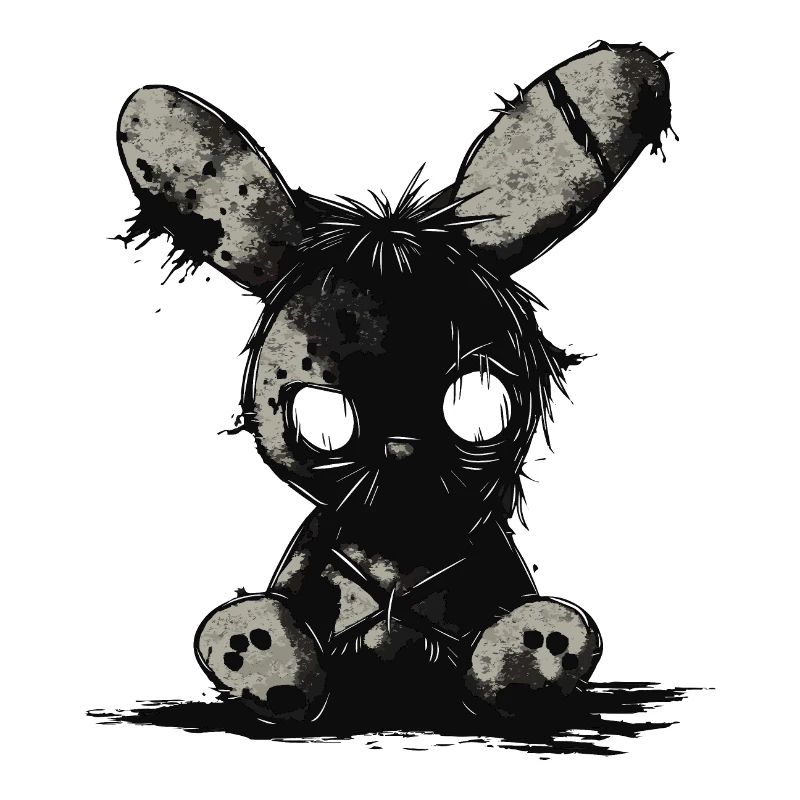 Mignon lapin effrayant