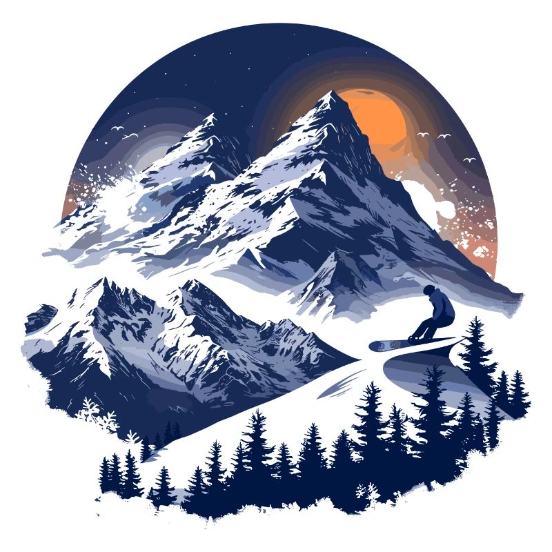 Graphismes de snowboard