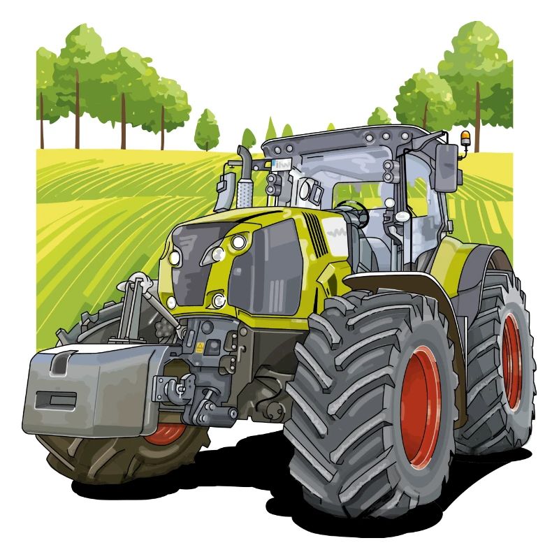 Traktor auf dem Feld