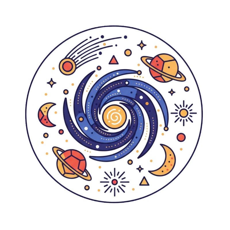 Cosmic Vortex Galaxy